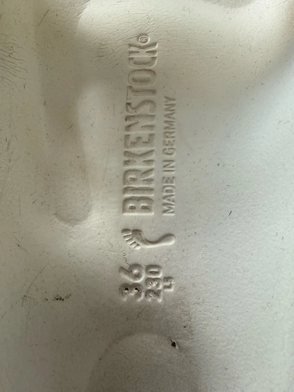 Birkenstock White Two-Strap Sandals Size 36